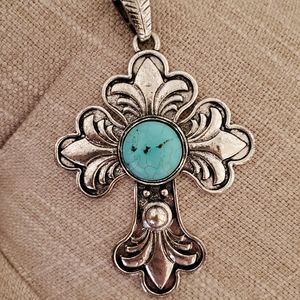 Turquoise and Silver Pendant